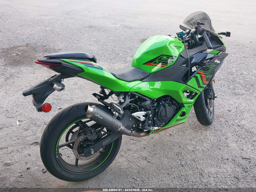 2024 Kawasaki Ninja VIN ML5EXGH12RDA23774 IAAI salvage auction — FRONT END, Salvage Title, sold $1,750 on 2026-07-21 (photo 4)