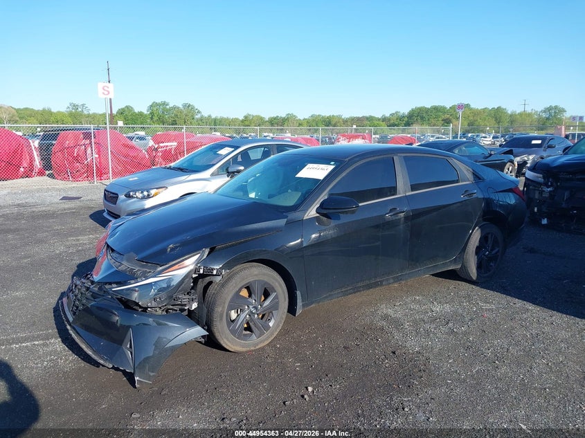2022 Hyundai Elantra VIN 5NPLS4AG4NH075353 IAAI salvage auction — FRONT END, Salvage - Greater Than 75% (Maryland), sold $2,150 on 2026-07-06 (photo 2)