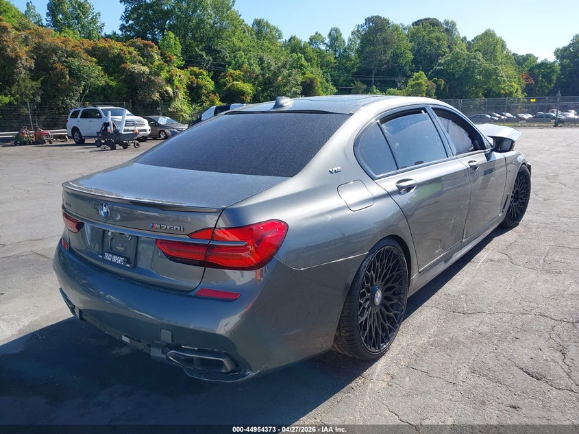 2018 BMW 7er VIN WBA7H6C50JG614733 IAAI salvage auction — FRONT END, Salvage (North Carolina), sold $9,650 on 2026-08-13 (photo 4)
