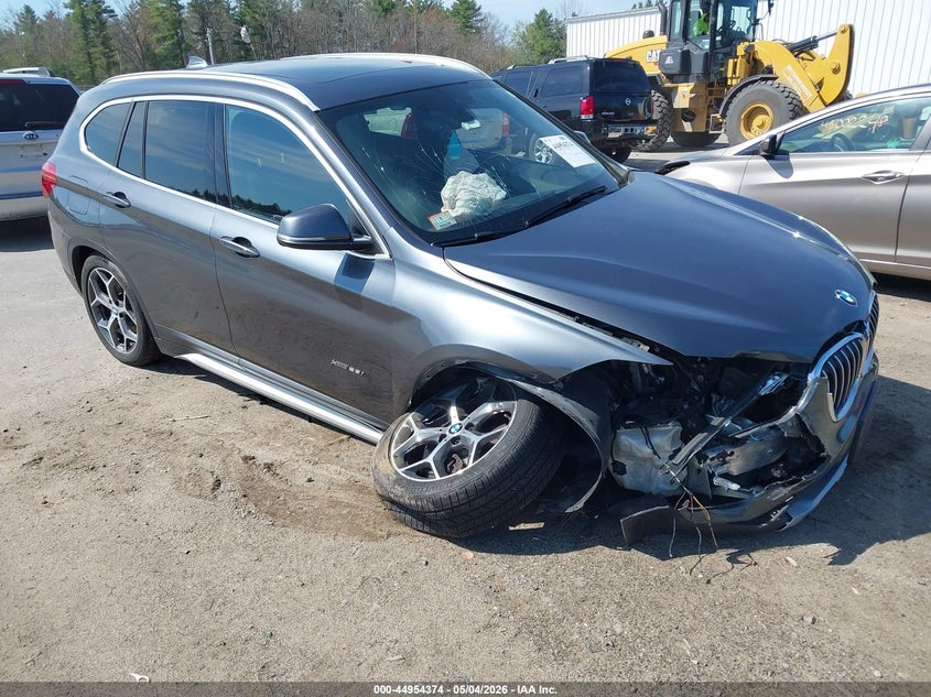 2017 BMW X1 VIN WBXHT3C35H5F81047 IAAI salvage auction — RIGHT FRONT, Salvage (Massachusetts), sold $1,750 on 2026-07-31 (photo 1)