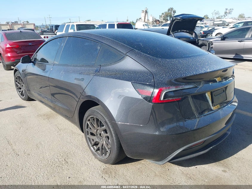 2024 Tesla Model 3 VIN 5YJ3E1EB4RF767170 IAAI salvage auction — RIGHT FRONT, Salvage Title, sold $13,300 on 2026-07-12 (photo 3)