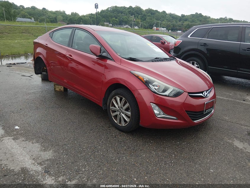 2015 Hyundai Elantra VIN KMHDH4AEXFU225633 IAAI salvage auction — RIGHT REAR, Wait Title, sold $600 on 2026-07-07 (photo 1)
