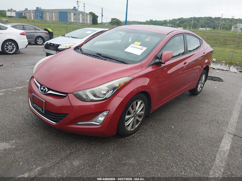 2015 Hyundai Elantra VIN KMHDH4AEXFU225633 IAAI salvage auction — RIGHT REAR, Wait Title, sold $600 on 2026-07-07 (photo 2)