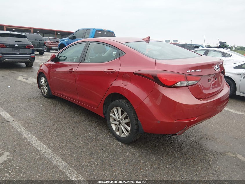 2015 Hyundai Elantra VIN KMHDH4AEXFU225633 IAAI salvage auction — RIGHT REAR, Wait Title, sold $600 on 2026-07-07 (photo 3)