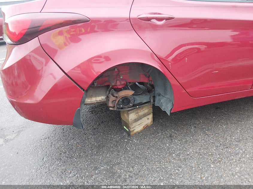 2015 Hyundai Elantra VIN KMHDH4AEXFU225633 IAAI salvage auction — RIGHT REAR, Wait Title, sold $600 on 2026-07-07 (photo 6)
