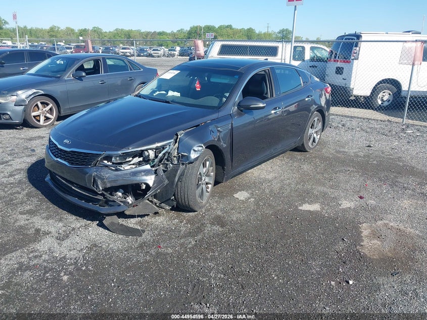 2019 Kia Optima VIN 5XXGT4L36KG377744 IAAI salvage auction — FRONT END, Salvage - Greater Than 75% (Maryland), sold $900 on 2026-07-30 (photo 2)