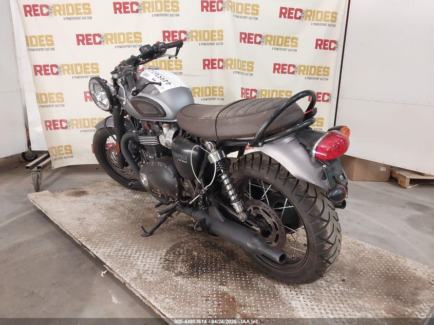 2016 Triumph motorcycle Bonneville VIN SMTD40HL1GT756841 IAAI salvage auction — FRONT END, Salvage (Georgia), sold $975 on 2026-07-07 (photo 3)