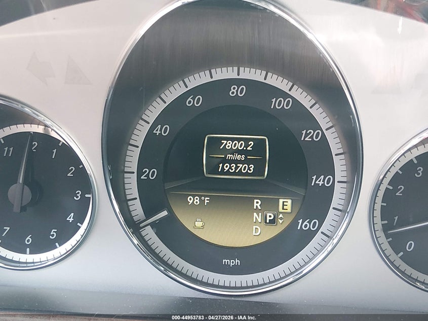 2012 Mercedes-benz E-klasse VIN WDDHF8JB3CA539023 IAAI salvage auction — NORMAL WEAR, Original (Texas), sold $550 on 2026-07-20 (photo 7)