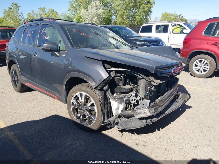 2022 Subaru Forester VIN JF2SKAGC5NH433123 IAAI salvage auction — FRONT END, Salvage Title, sold $25 on 2026-07-21 (photo 1)