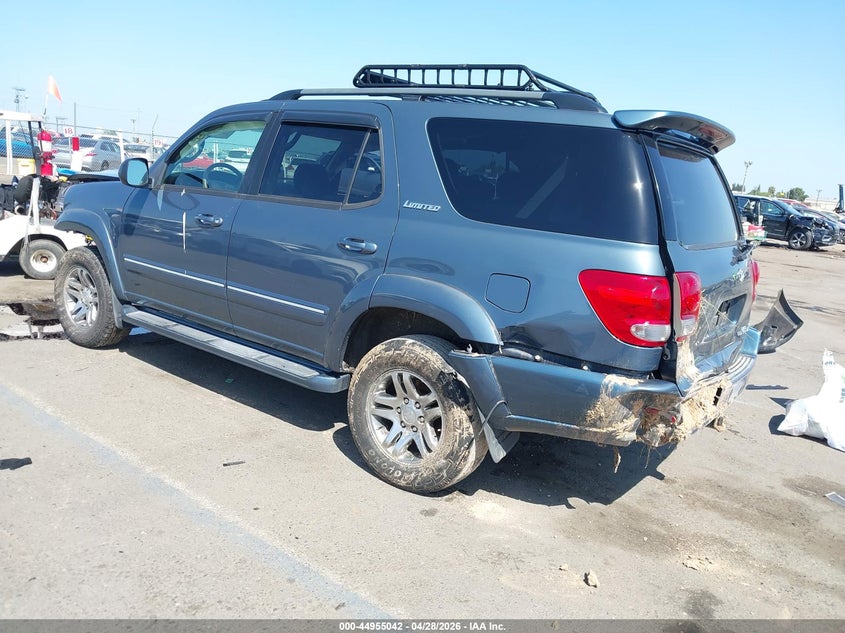 2005 Toyota Sequoia VIN 5TDBT48AX5S252945 IAAI salvage auction — FRONT & REAR, Salvage (California), sold $1,750 on 2026-07-08 (photo 3)