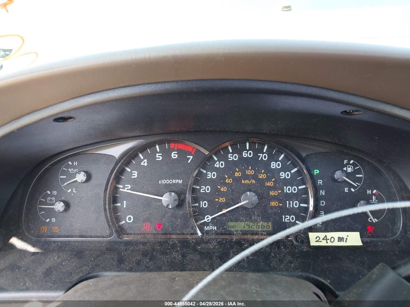 2005 Toyota Sequoia VIN 5TDBT48AX5S252945 IAAI salvage auction — FRONT & REAR, Salvage (California), sold $1,750 on 2026-07-08 (photo 7)