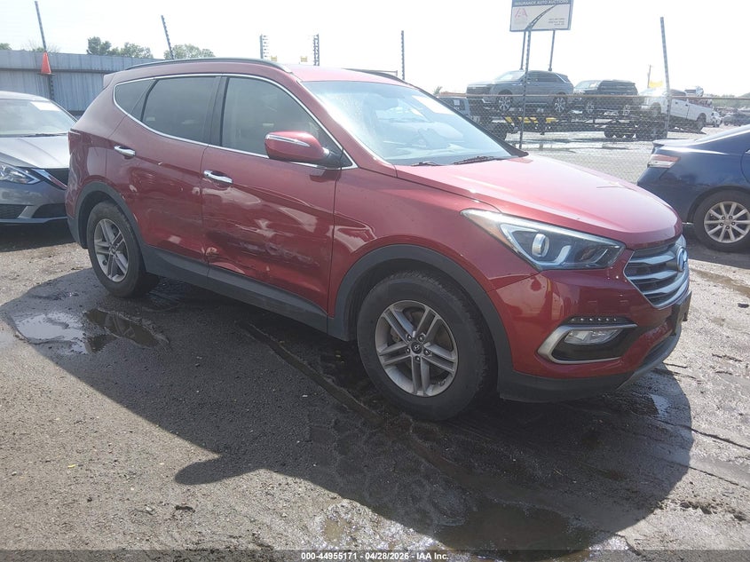 2018 Hyundai Santa fe VIN 5XYZU3LB8JG501854 IAAI salvage auction — SIDE, Salvage Title, sold $2,250 on 2026-07-23 (photo 1)