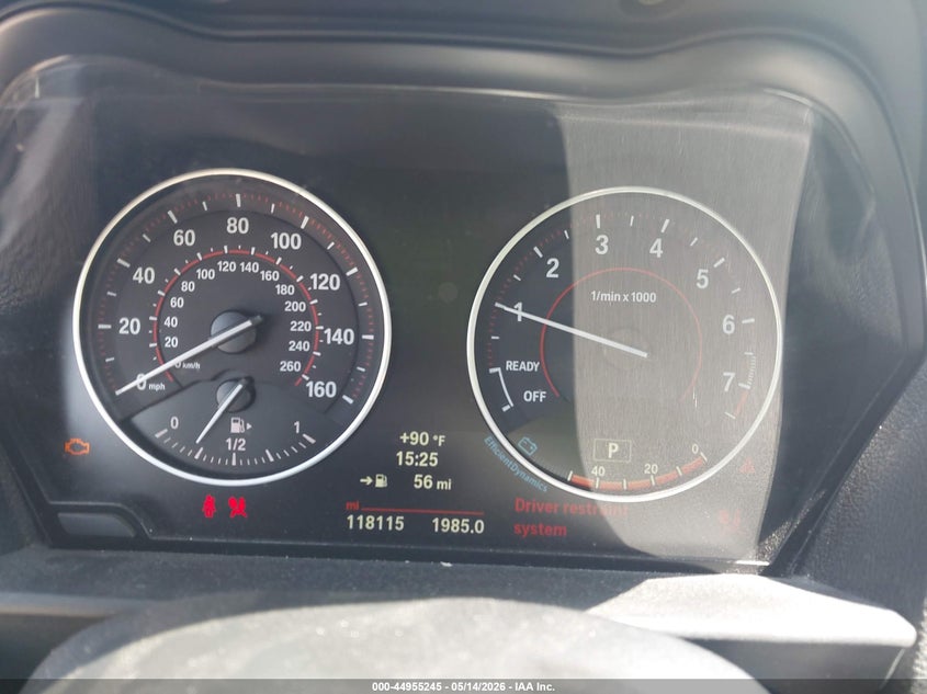 2014 BMW 2er VIN WBA1F5C59EV255972 IAAI salvage auction — WATER/FLOOD, Original (Texas), sold $2,100 on 2026-07-23 (photo 7)
