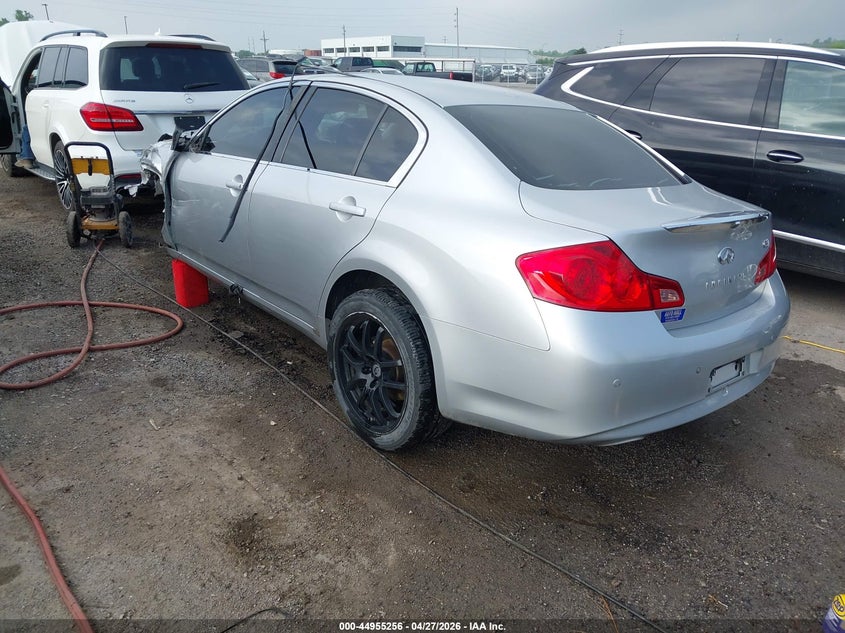 2012 Infiniti G VIN JN1CV6AP2CM931466 IAAI salvage auction — LEFT FRONT, Rebuilt (Oklahoma), sold $25 on 2026-07-28 (photo 3)