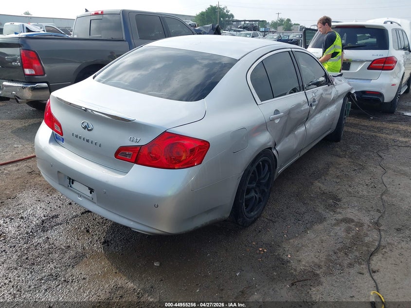 2012 Infiniti G VIN JN1CV6AP2CM931466 IAAI salvage auction — LEFT FRONT, Rebuilt (Oklahoma), sold $25 on 2026-07-28 (photo 4)