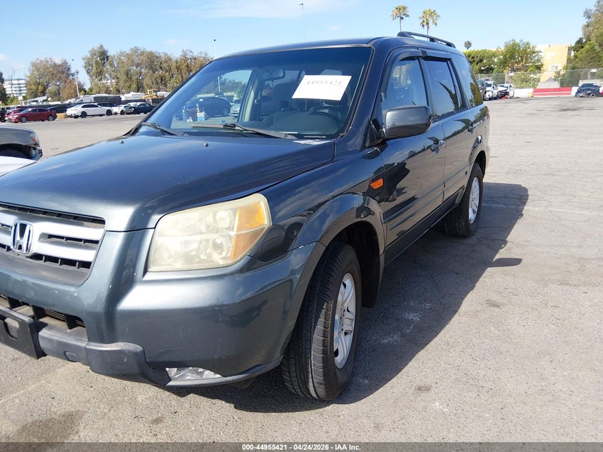 2006 Honda Pilot VIN 2HKYF18406H527062 IAAI salvage auction — NORMAL WEAR, Salvage (Texas), sold $600 on 2026-07-09 (photo 6)