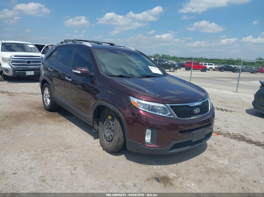 2015 Kia Sorento VIN 5XYKT4A62FG622788 IAAI salvage auction — RIGHT FRONT, Salvage (Texas), sold $1,050 on 2026-07-21 (photo 1)
