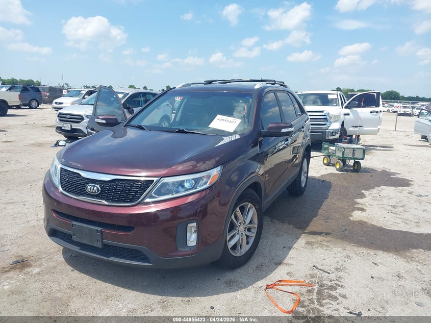 2015 Kia Sorento VIN 5XYKT4A62FG622788 IAAI salvage auction — RIGHT FRONT, Salvage (Texas), sold $1,050 on 2026-07-21 (photo 2)