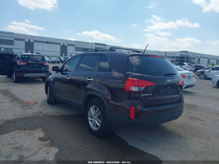 2015 Kia Sorento VIN 5XYKT4A62FG622788 IAAI salvage auction — RIGHT FRONT, Salvage (Texas), sold $1,050 on 2026-07-21 (photo 3)