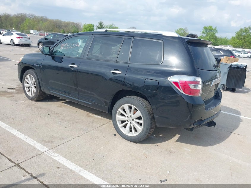 2008 Toyota Highlander hybrid VIN JTEEW44A782016416 IAAI salvage auction — FRONT & REAR, Clear (Indiana), sold $1,200 on 2026-07-17 (photo 3)