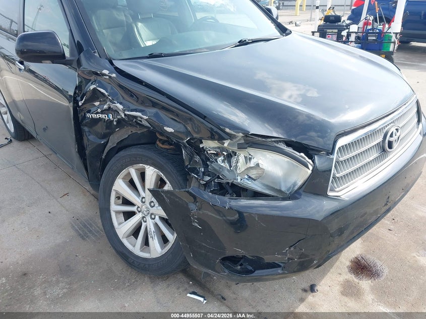 2008 Toyota Highlander hybrid VIN JTEEW44A782016416 IAAI salvage auction — FRONT & REAR, Clear (Indiana), sold $1,200 on 2026-07-17 (photo 6)