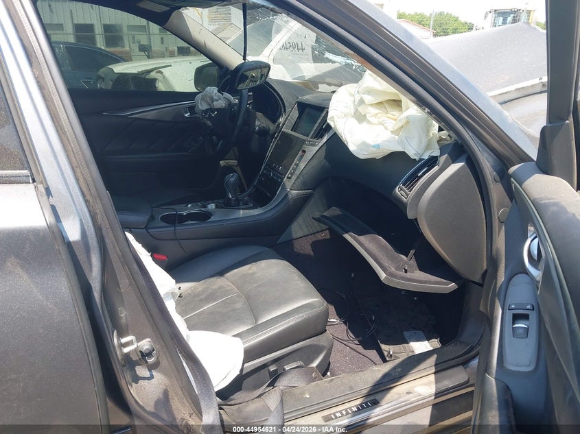 2016 Infiniti Q50 VIN JN1CV7AR9GM253232 IAAI salvage auction — FRONT END, Salvage Title, sold $675 on 2026-07-06 (photo 5)