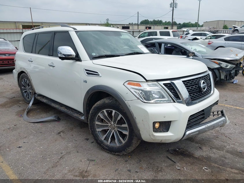 2018 Nissan Armada VIN JN8AY2ND1J9057183 IAAI salvage auction — FRONT END, Original (Texas), sold $3,175 on 2026-07-15 (photo 1)