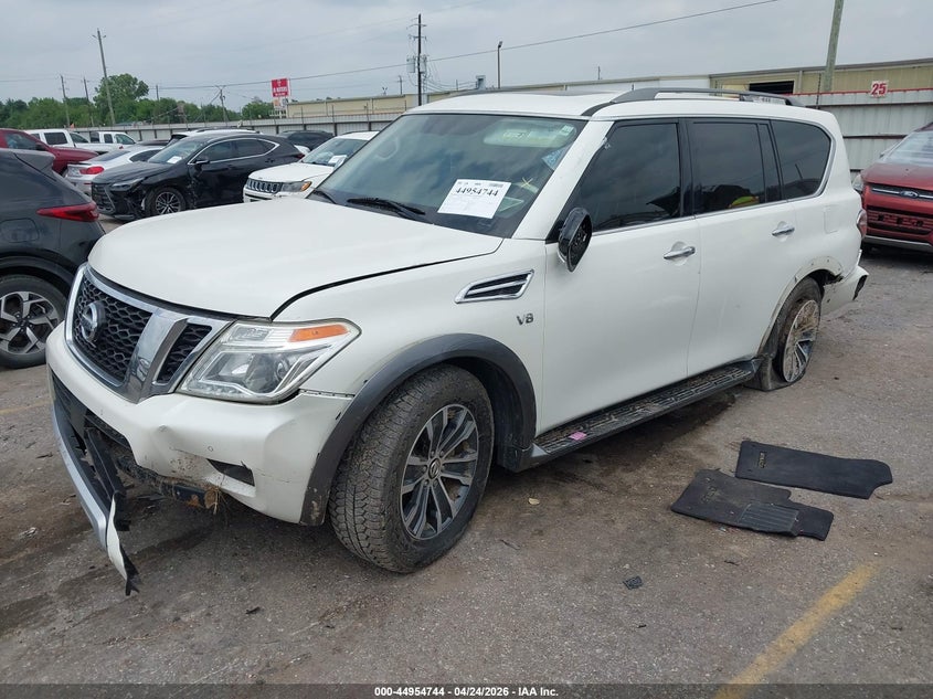 2018 Nissan Armada VIN JN8AY2ND1J9057183 IAAI salvage auction — FRONT END, Original (Texas), sold $3,175 on 2026-07-15 (photo 2)