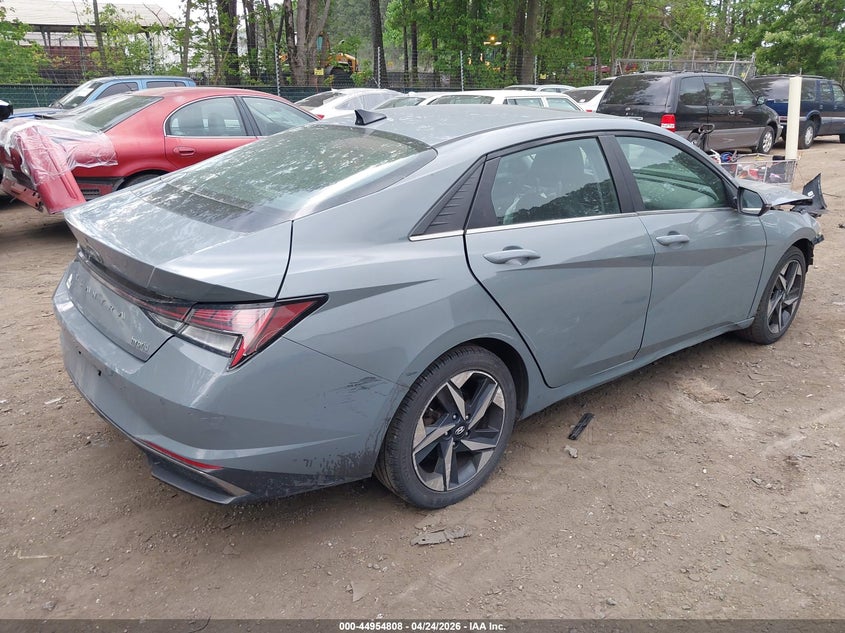 2021 Hyundai Elantra VIN KMHLN4AJ9MU004670 IAAI salvage auction — FRONT END, Salvage Title, sold $25 on 2026-07-30 (photo 4)