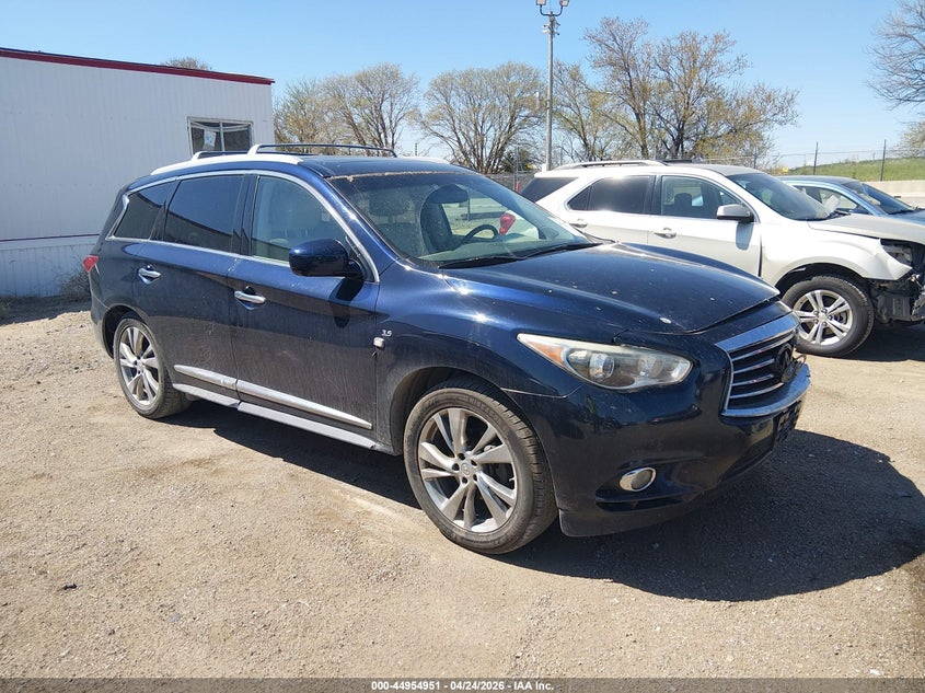 2015 Infiniti Qx60 VIN 5N1AL0MM9FC536697 IAAI salvage auction — FRONT END, Certificate Of Title (Nebraska), sold $2,300 on 2026-07-09 (photo 1)