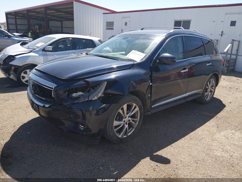 2015 Infiniti Qx60 VIN 5N1AL0MM9FC536697 IAAI salvage auction — FRONT END, Certificate Of Title (Nebraska), sold $2,300 on 2026-07-09 (photo 2)