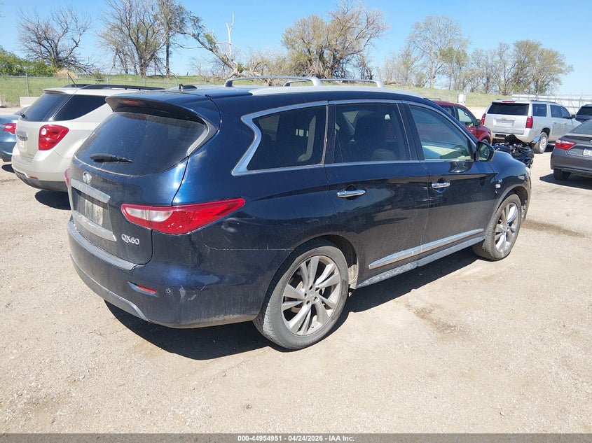 2015 Infiniti Qx60 VIN 5N1AL0MM9FC536697 IAAI salvage auction — FRONT END, Certificate Of Title (Nebraska), sold $2,300 on 2026-07-09 (photo 4)