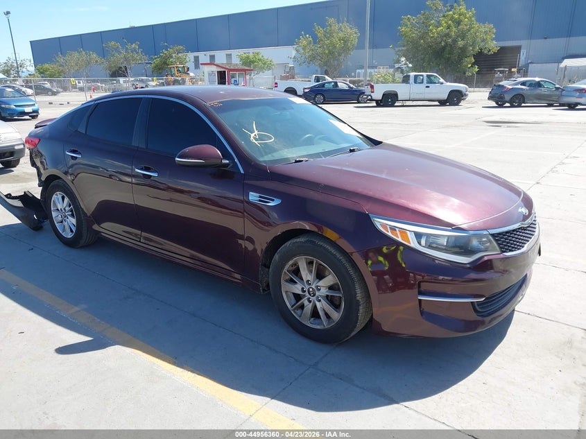 2016 Kia Optima VIN 5XXGT4L38GG061303 IAAI salvage auction — REAR END, Salvage (California), sold $1,375 on 2026-07-06 (photo 1)