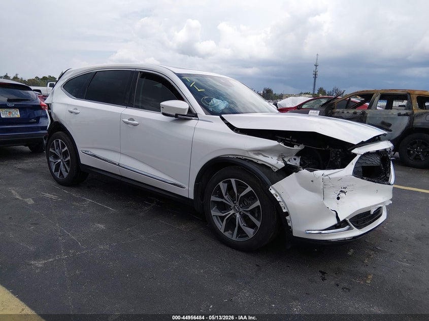 2022 Acura Mdx VIN 5J8YE1H43NL003726 IAAI salvage auction — RIGHT REAR, Rebuildable (Florida), sold $4,550 on 2026-07-09 (photo 1)