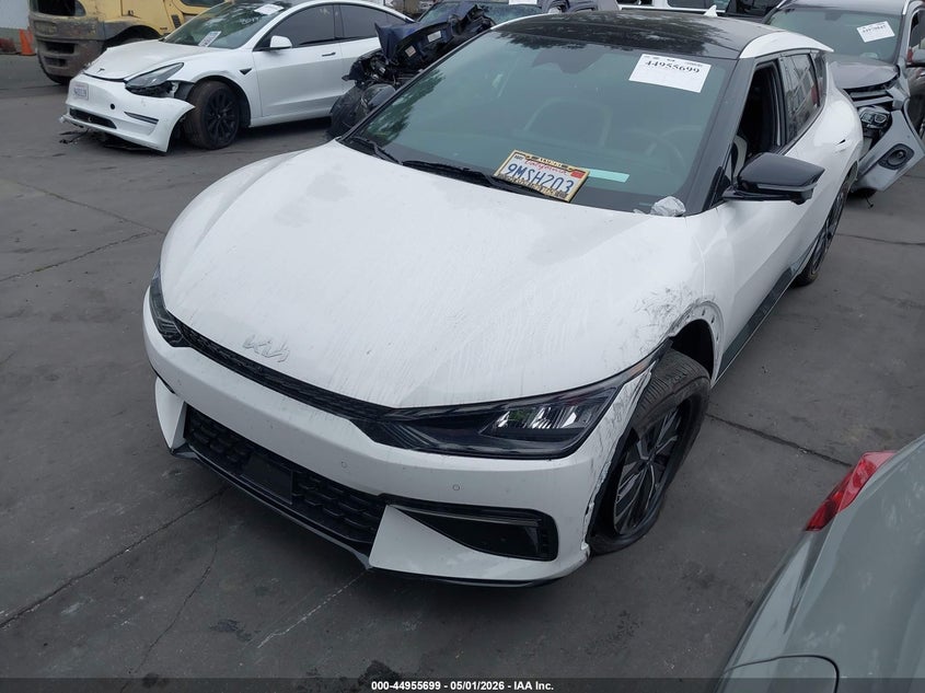 2024 Kia Ev6 VIN KNDC44LA0R5212152 IAAI salvage auction — LEFT SIDE, Wait Title, sold $11,600 on 2026-07-08 (photo 2)