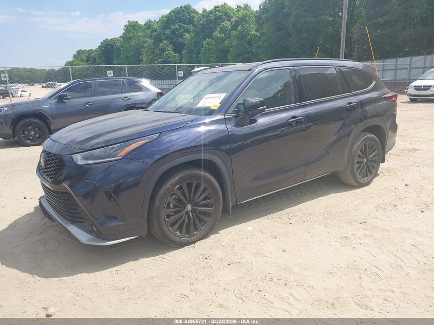 2024 Toyota Highlander VIN 5TDKDRAH6RS542316 IAAI salvage auction — RIGHT SIDE, Salvage Title, sold $14,500 on 2026-07-23 (photo 2)