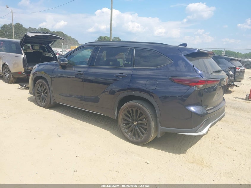 2024 Toyota Highlander VIN 5TDKDRAH6RS542316 IAAI salvage auction — RIGHT SIDE, Salvage Title, sold $14,500 on 2026-07-23 (photo 3)