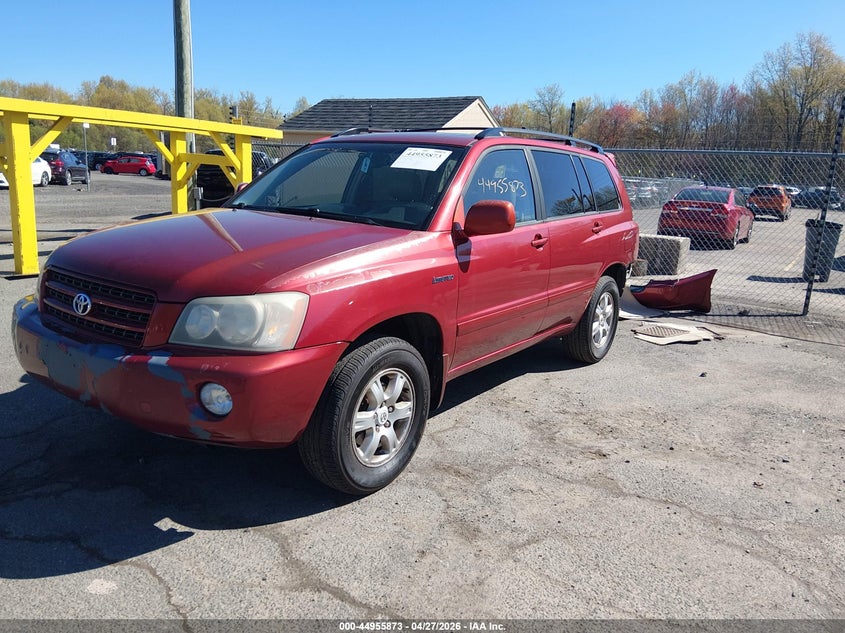 2003 Toyota Highlander VIN JTEHF21A730118048 IAAI salvage auction — REAR END, Bill Of Sale (Connecticut), sold $425 on 2026-07-09 (photo 2)