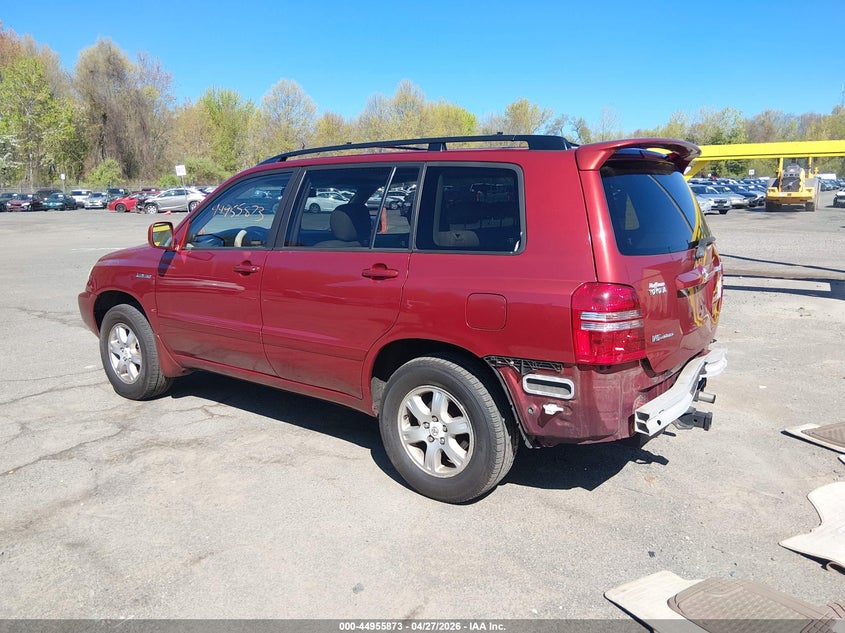 2003 Toyota Highlander VIN JTEHF21A730118048 IAAI salvage auction — REAR END, Bill Of Sale (Connecticut), sold $425 on 2026-07-09 (photo 3)