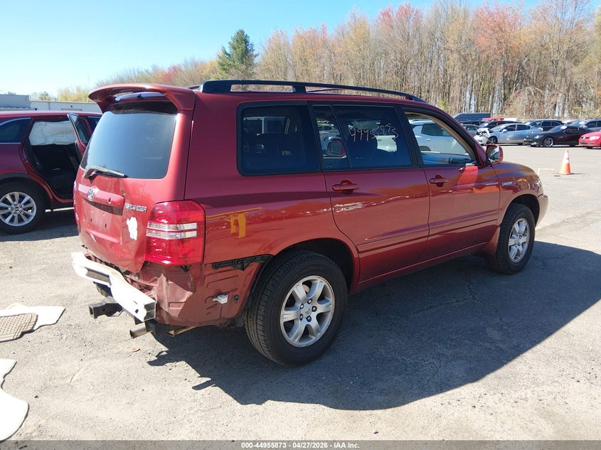 2003 Toyota Highlander VIN JTEHF21A730118048 IAAI salvage auction — REAR END, Bill Of Sale (Connecticut), sold $425 on 2026-07-09 (photo 4)
