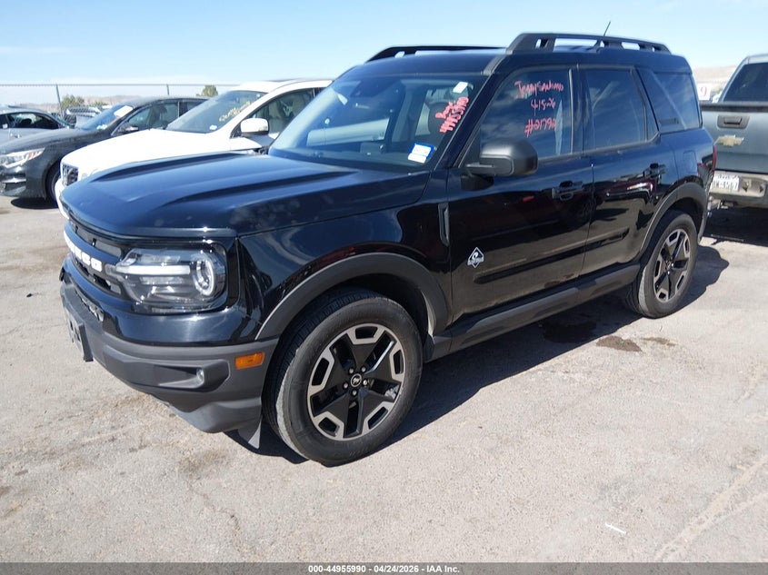 2022 Ford Bronco sport VIN 3FMCR9C69NRD78490 IAAI salvage auction — RIGHT FRONT, Salvage Title, sold $7,500 on 2026-08-19 (photo 2)