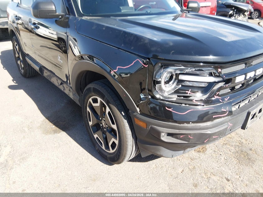 2022 Ford Bronco sport VIN 3FMCR9C69NRD78490 IAAI salvage auction — RIGHT FRONT, Salvage Title, sold $7,500 on 2026-08-19 (photo 6)