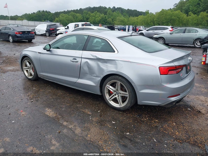 2018 Audi S5 VIN WAUR4AF55JA009547 IAAI salvage auction — LEFT REAR, Wait Title, sold $3,100 on 2026-07-15 (photo 3)