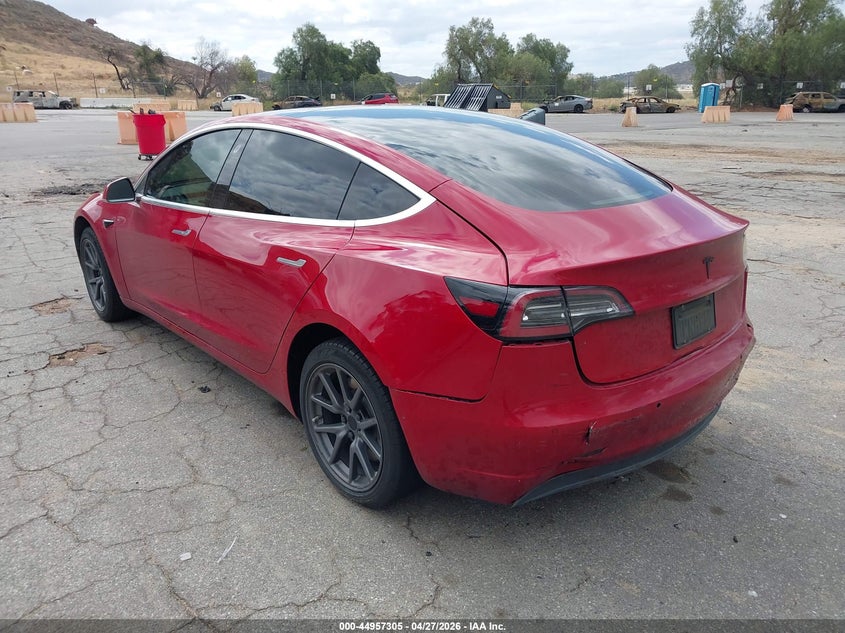 2019 Tesla Model 3 VIN 5YJ3E1EA1KF299072 IAAI salvage auction — REAR END, Salvage Title, sold $5,350 on 2026-07-07 (photo 3)