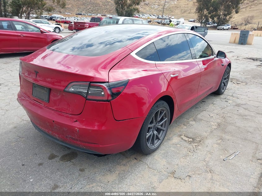 2019 Tesla Model 3 VIN 5YJ3E1EA1KF299072 IAAI salvage auction — REAR END, Salvage Title, sold $5,350 on 2026-07-07 (photo 4)