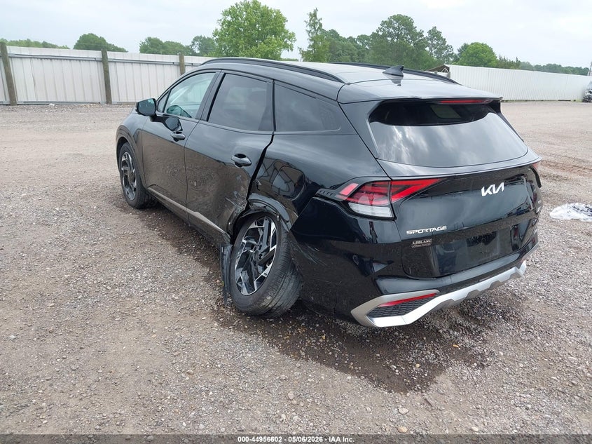 2025 Kia Sportage VIN 5XYK5CDF3SG292007 IAAI salvage auction — LEFT REAR, Salvage (Louisiana), sold $9,600 on 2026-07-08 (photo 3)