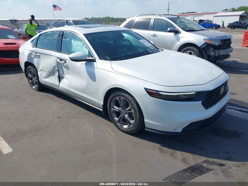 2023 Honda Accord VIN 1HGCY1F34PA010727 IAAI salvage auction — RIGHT SIDE, Salvage Title, sold $8,700 on 2026-07-18 (photo 1)