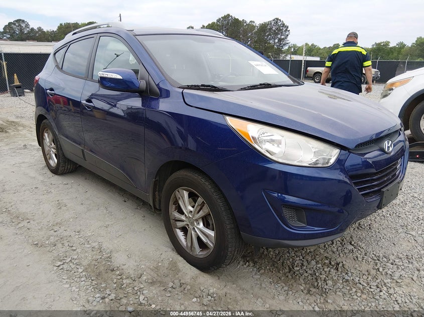 2012 Hyundai Tucson VIN KM8JU3ACXCU416570 IAAI salvage auction — LEFT SIDE, Salvage (Georgia), sold $1,800 on 2026-07-13 (photo 1)