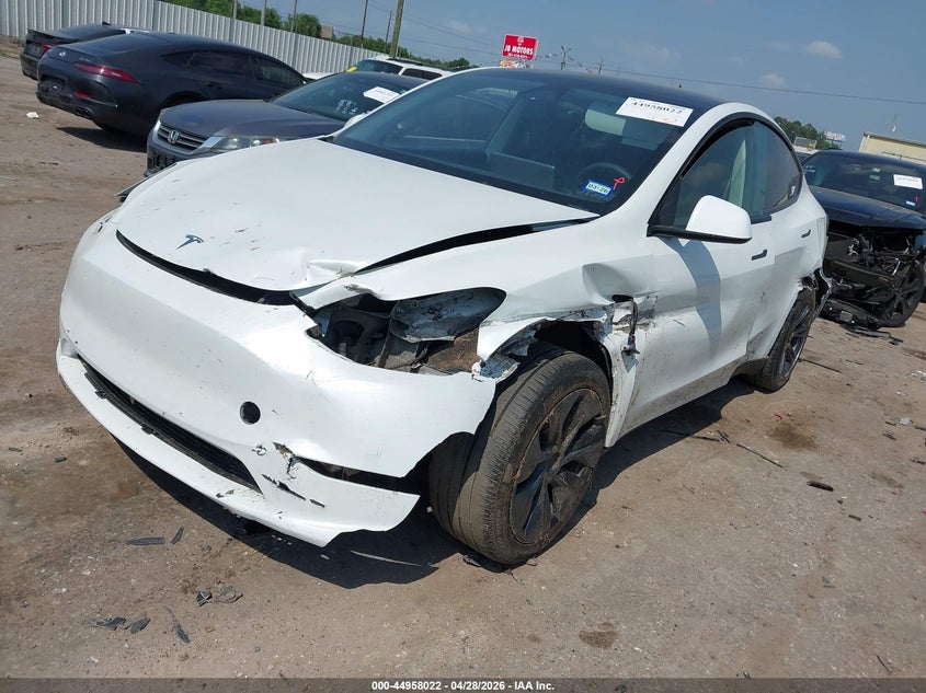 2025 Tesla Model y VIN 7SAYGDEE8SA370093 IAAI salvage auction — FRONT END, Original (Texas), sold $8,075 on 2026-07-16 (photo 2)