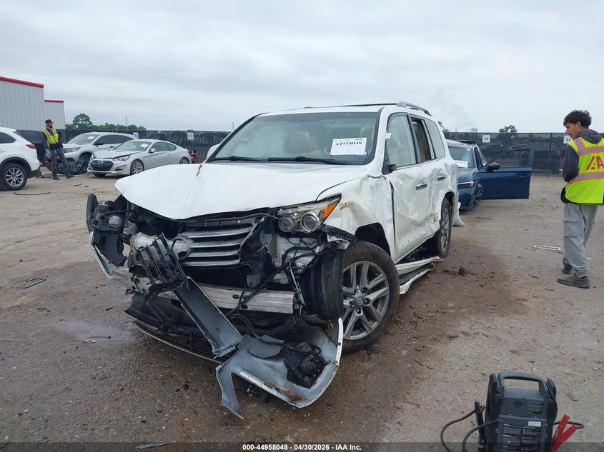 2015 Lexus Lx VIN JTJHY7AX6F4163816 IAAI salvage auction — BIO HAZARD, Salvage (Texas), sold $16,500 on 2026-07-14 (photo 2)